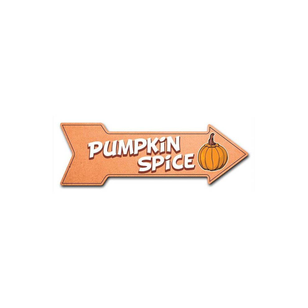 SignMission D-A-999657 6 x 18 in. Indoor & Outdoor Decor Direction Sticker Vinyl Wall Decals - Pumpkin Spice - 24 in.