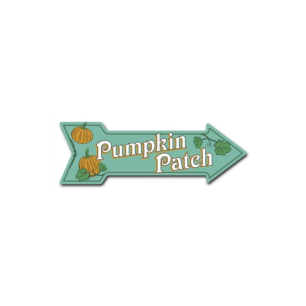 SignMission D-A-999658 6 x 18 in. Indoor & Outdoor Decor Direction Sticker Vinyl Wall Decals - Pumpkin Patch - 24 in.