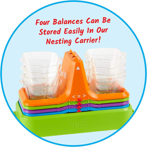 Learning Resources Learning Resources 93403 NESTABLE Bucket BALANCES (Set of 4), Multi 1