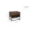 Birlea Houston Walnut  Industrial 1 Drawer Bedside - Internal Shelf - Metal Base 8