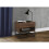 Birlea Houston Walnut  Industrial 1 Drawer Bedside - Internal Shelf - Metal Base 3