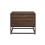 Birlea Houston Walnut  Industrial 1 Drawer Bedside - Internal Shelf - Metal Base 4