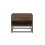 Birlea Houston Walnut  Industrial 1 Drawer Bedside - Internal Shelf - Metal Base 5