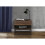 Birlea Houston Walnut  Industrial 1 Drawer Bedside - Internal Shelf - Metal Base 6