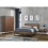 Birlea Houston Walnut  Industrial 1 Drawer Bedside - Internal Shelf - Metal Base 11