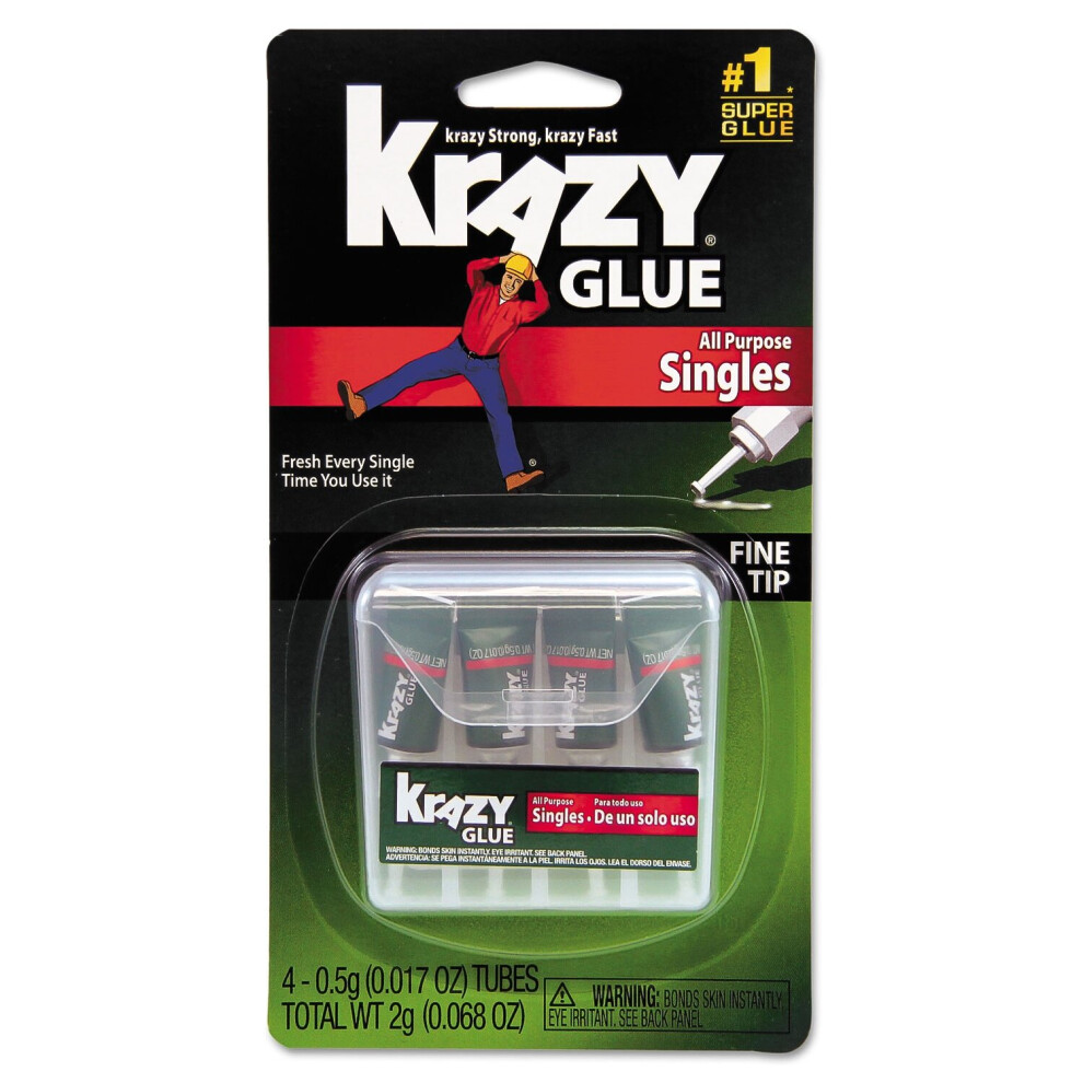 Krazy Glue Singles Glue (0.5 G, 4 Pc) 4906994183964