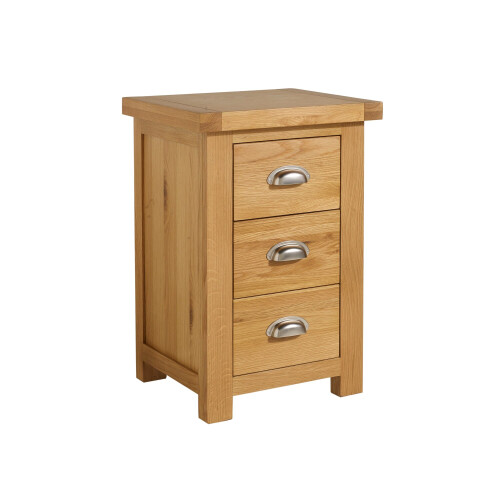 Birlea Woburn Oak 3 Drawer Bedside 1