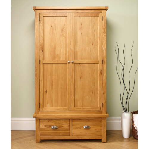 Birlea Woburn Oak 2 Door 2 Drawer Wardrobe 2