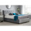 Birlea Marlow Grey Velvet Storage Bed - 2 Drawers - Sprung Slatted Base 6
