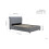Birlea Marlow Grey Velvet Storage Bed - 2 Drawers - Sprung Slatted Base 7