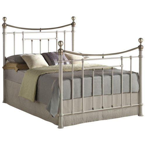 Birlea Bronte Metal Bed - Sprung Slatted Base - Steel Frame