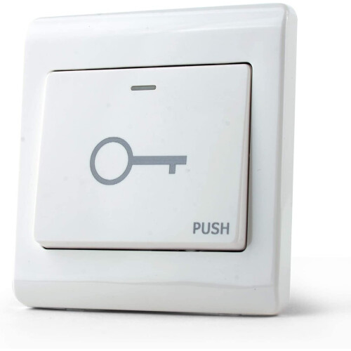 KDL Door Exit Push Button Switch Door Release 86 * 86 Plastic for DIY Elextric Lock Access Control Security System