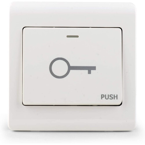 KDL Door Exit Push Button Switch Door Release 86 * 86 Plastic for DIY Elextric Lock Access Control Security System 2