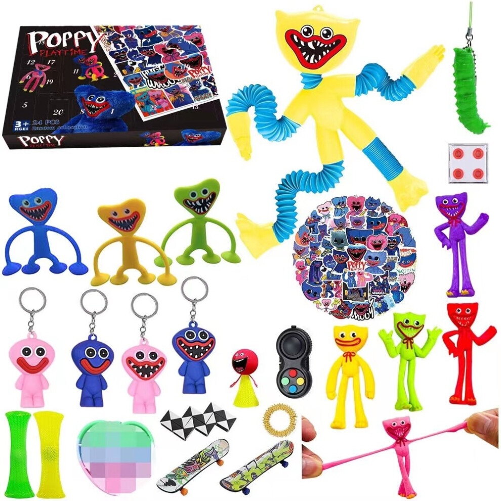 (C) 24Pcs Poppy Playtime Advent Calendar Toys Gift