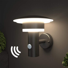 NBHANYUAN Lighting? Outdoor LED Wall Light with Motion Sensor Outside Lights Mains Powered PIR External Weatherproof 3000K Warm White Light for Front