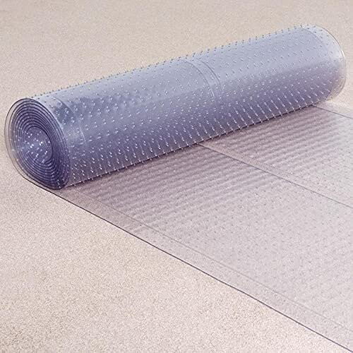 Sheet Thick Film Roll Home House Kitchen Office Hallway Gripper Stairs  Runner Carpets Area Rug) Heavy Duty Vinyl Plastic Clear Non-Slip Protector  on OnBuy