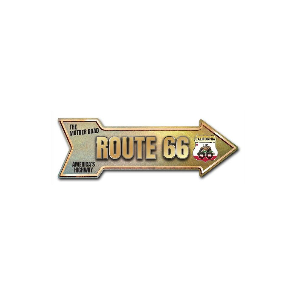 SignMission D-A-12-999636 12 x 36 in. Indoor & Outdoor Decor Direction Sticker Vinyl Wall Decals - Route 66 California - 24 in.