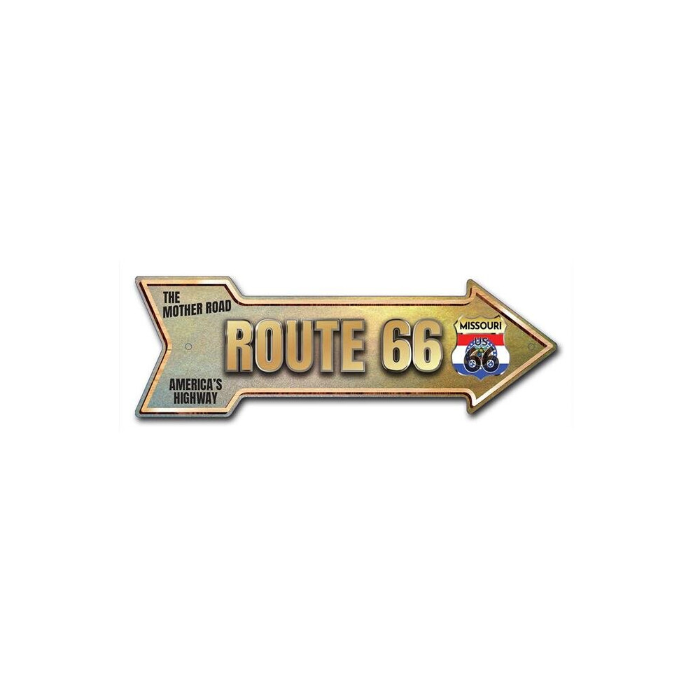 SignMission D-A-12-999633 12 x 36 in. Indoor & Outdoor Decor Direction Sticker Vinyl Wall Decals - Route 66 Missouri - 24 in.