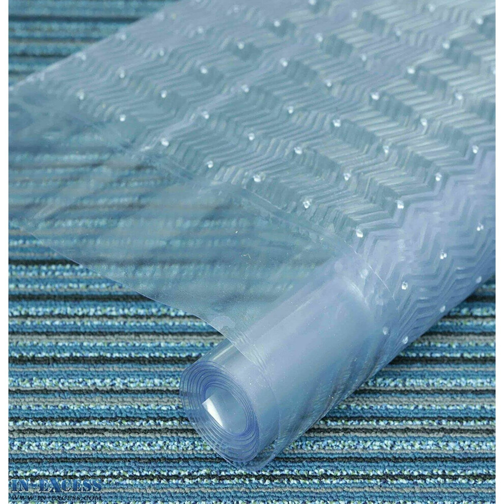 (400cm x 68cm	) Carpet Protector Heavy Duty Plastic Clear Mat