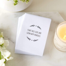 Angel & Dove 25 'Plant These Seeds And Grow Happy Memories' Mini Unfilled Seed Packet Funeral Favour Envelopes?