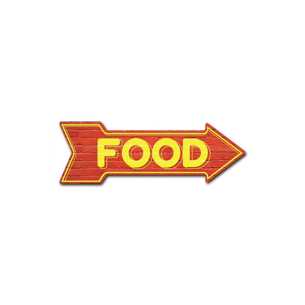 SignMission D-A-12-999862 12 x 36 in. Indoor & Outdoor Decor Direction Sticker Vinyl Wall Decals - Food - 24 in.
