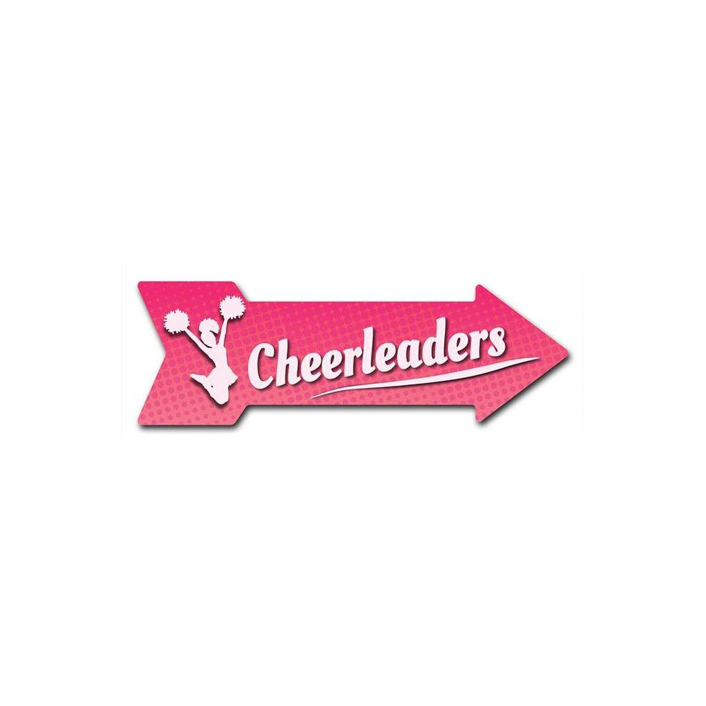 SignMission D-A-8-999921 8 x 24 in. Indoor & Outdoor Decor Direction Sticker Vinyl Wall Decals - Cheerleaders - 24 in.