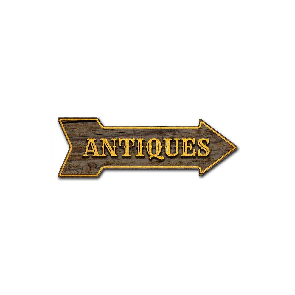 SignMission D-A-8-999980 8 x 24 in. Indoor & Outdoor Decor Direction Sticker Vinyl Wall Decals - Antiques - 24 in.