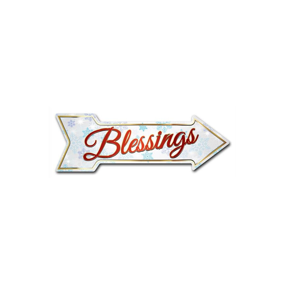 SignMission D-A-8-999941 8 x 24 in. Indoor & Outdoor Decor Direction Sticker Vinyl Wall Decals - Blessings - 24 in.