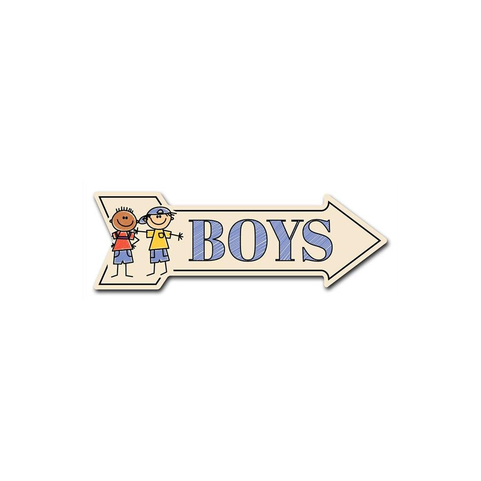 SignMission D-A-8-999953 8 x 24 in. Indoor & Outdoor Decor Direction Sticker Vinyl Wall Decals - Boys - 24 in.