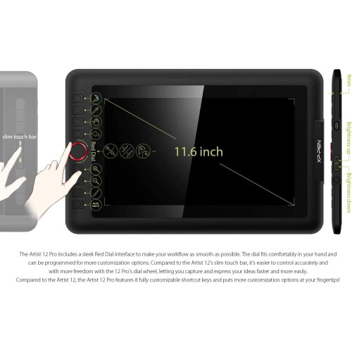 XP-PEN Artist12 Pro Graphics Drawing Tablet 11.6" Full HD Display for Windows, Mac 1