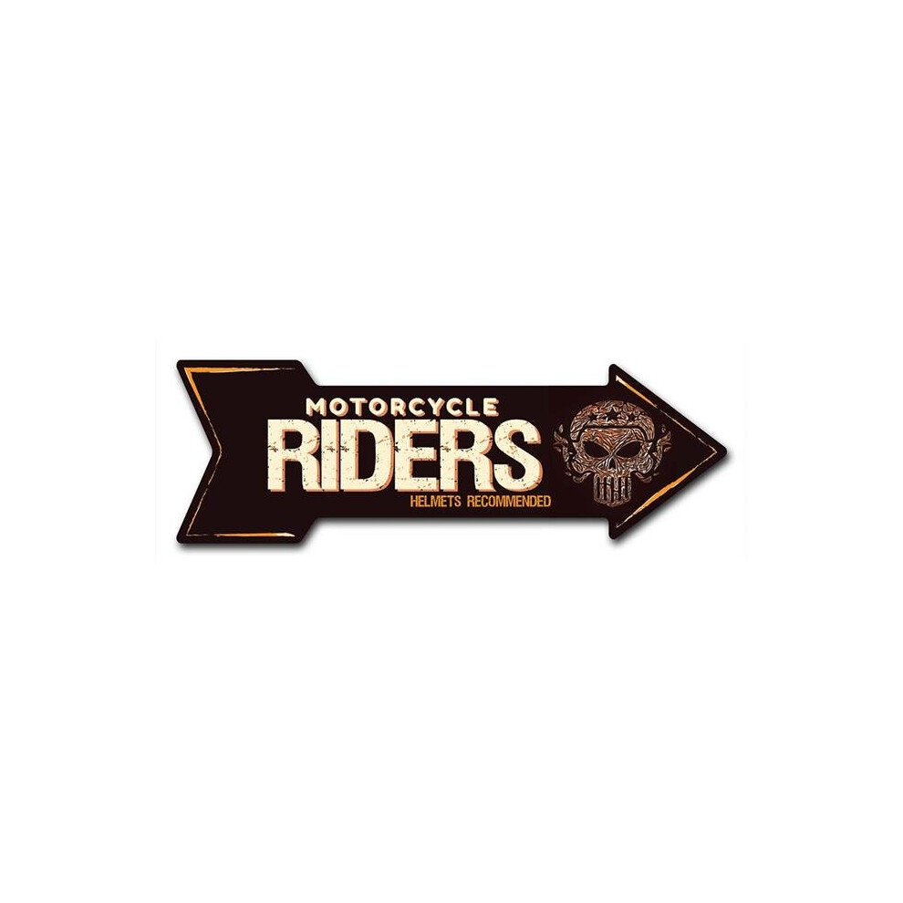 SignMission D-A-10-999726 10 x 30 in. Indoor & Outdoor Decor Direction Sticker Vinyl Wall Decals - Motorcycle Riders - 24 in.