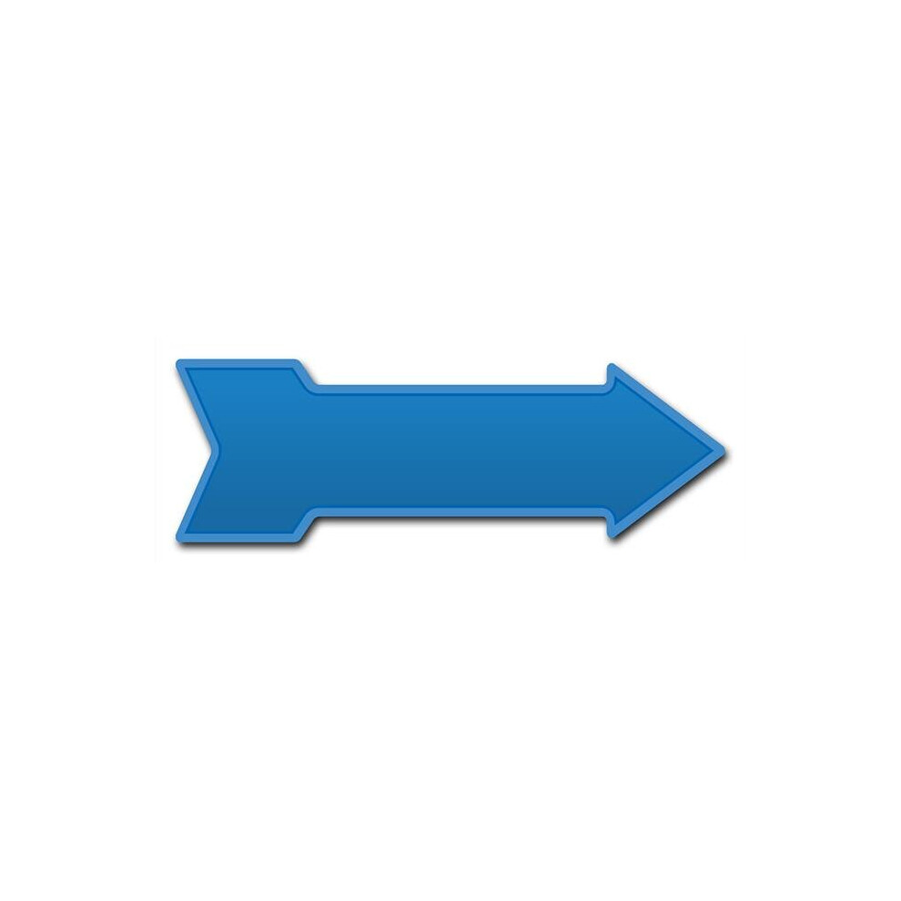 SignMission D-A-8-999940 8 x 24 in. Indoor & Outdoor Decor Direction Sticker Vinyl Wall Decals - Blue - 24 in.