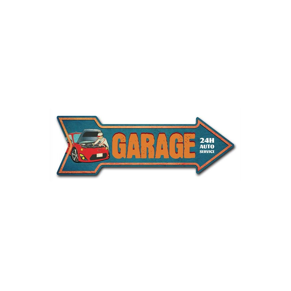 SignMission D-A-12-999853 12 x 36 in. Indoor & Outdoor Decor Direction Sticker Vinyl Wall Decals - Garage - 24 in.