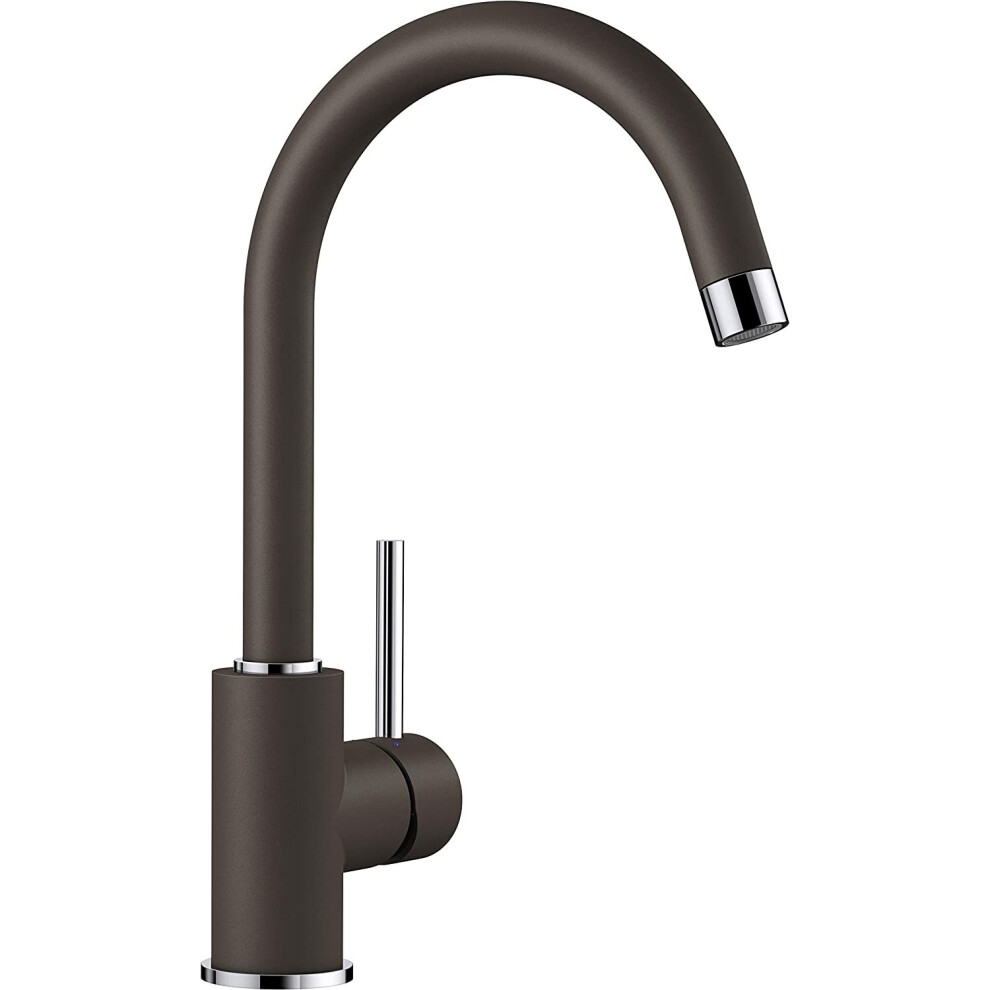 BLANCO MIDA ? Kitchen Mixer Tap with High, Curved Spout ? High Pressure ? Brown ? 519423