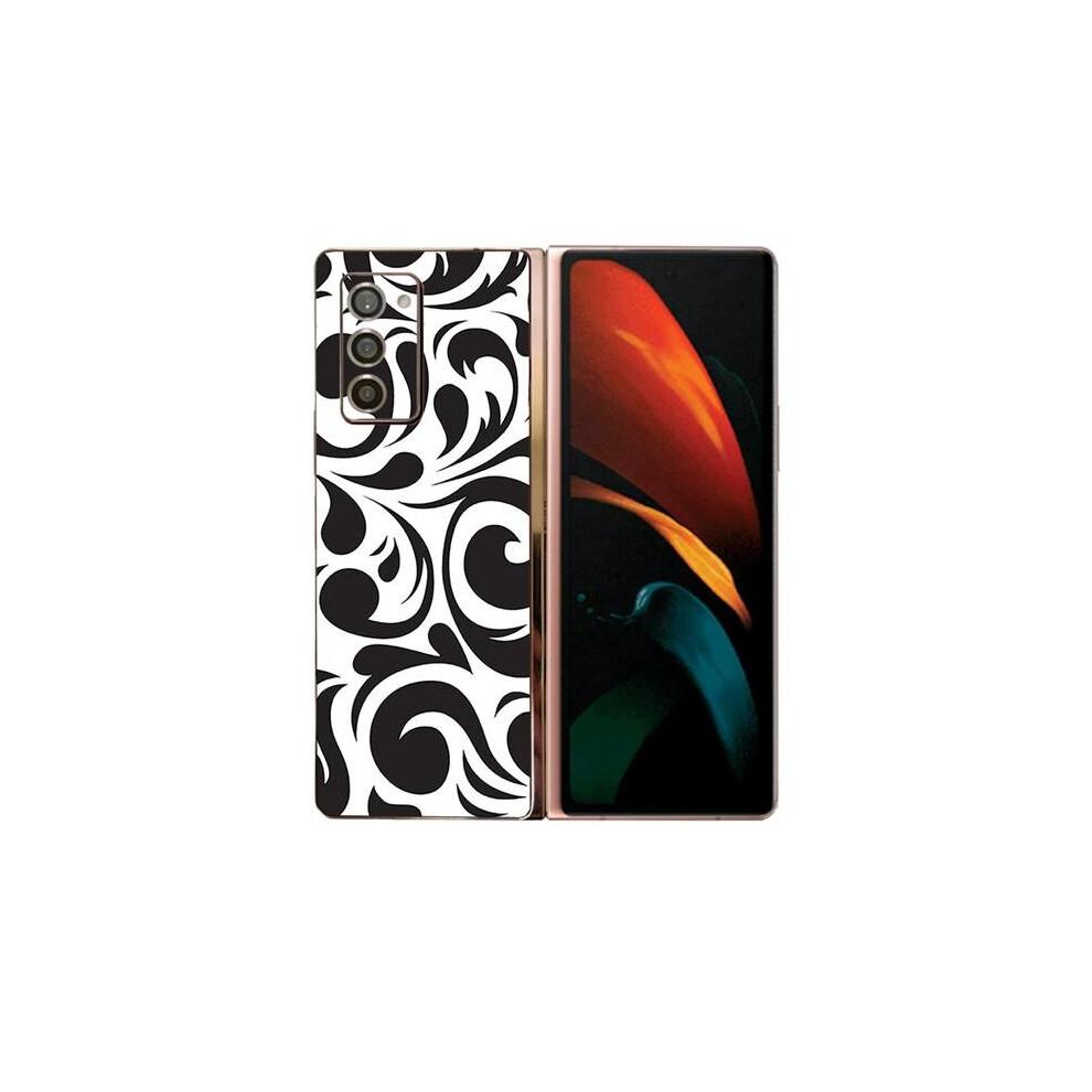 MightySkins SAGZFO2-Swirly Black Skin for Samsung Galaxy Z Fold 2 - Swirly Black-image-OPC-PB2VY6X-NEW