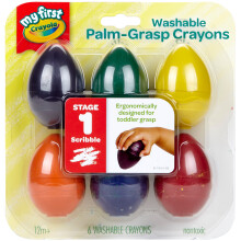 Crayola Mis Primeros Crayones con Agarre de Palma, Regalo para Niños, 6 Unidades, Colores Variados