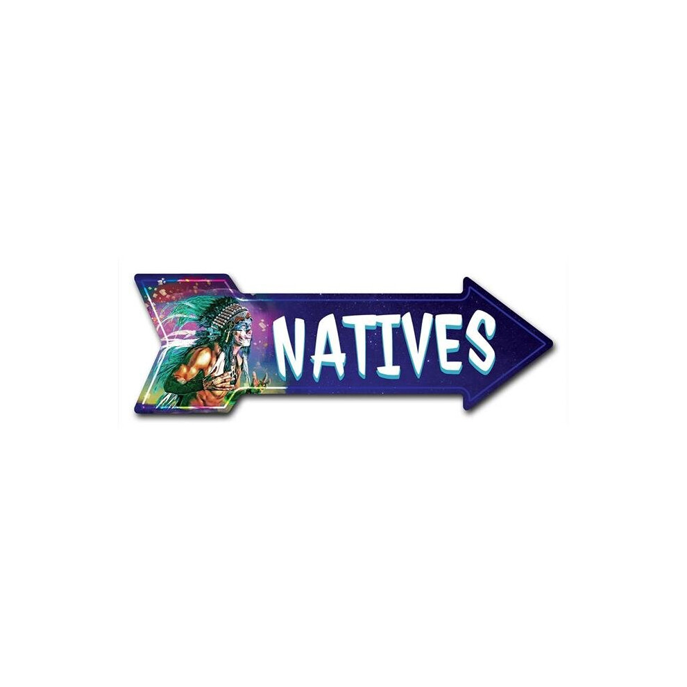 SignMission D-A-10-999722 10 x 30 in. Indoor & Outdoor Decor Direction Sticker Vinyl Wall Decals - Natives - 24 in.