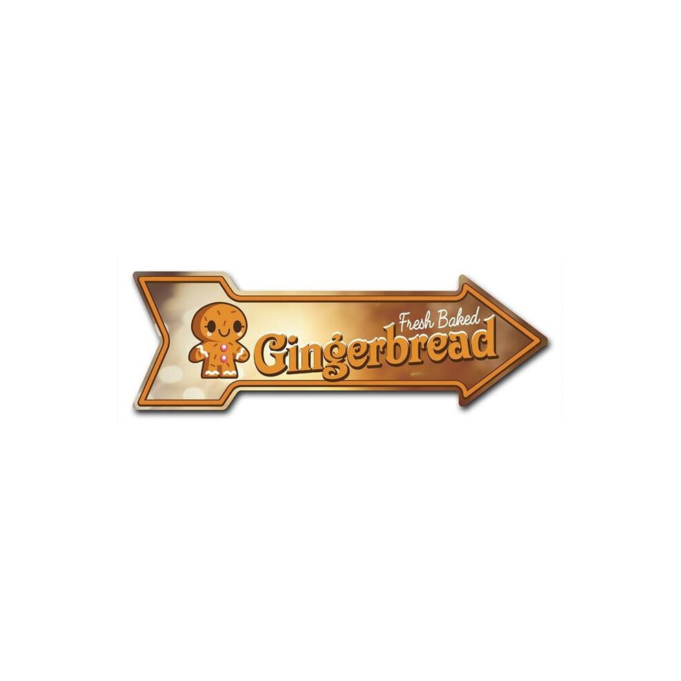 SignMission D-A-12-999846 12 x 36 in. Indoor & Outdoor Decor Direction Sticker Vinyl Wall Decals - Gingerbread - 24 in.
