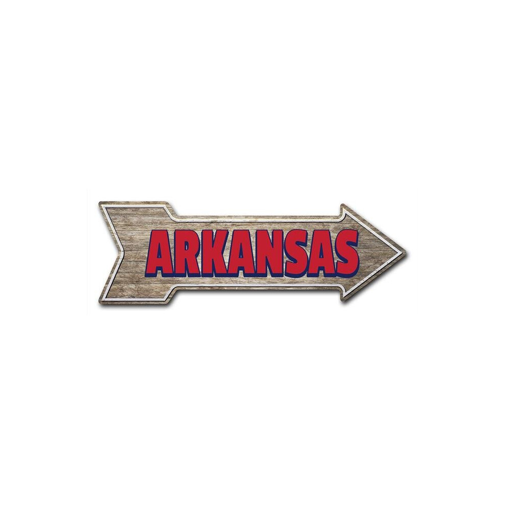 SignMission D-A-8-999967 8 x 24 in. Indoor & Outdoor Decor Direction Sticker Vinyl Wall Decals - Arkansas - 24 in.