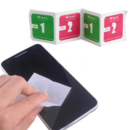 10pcs Camera lens optical screen protector cleaning cleaner alcohol wet dry wipes 2