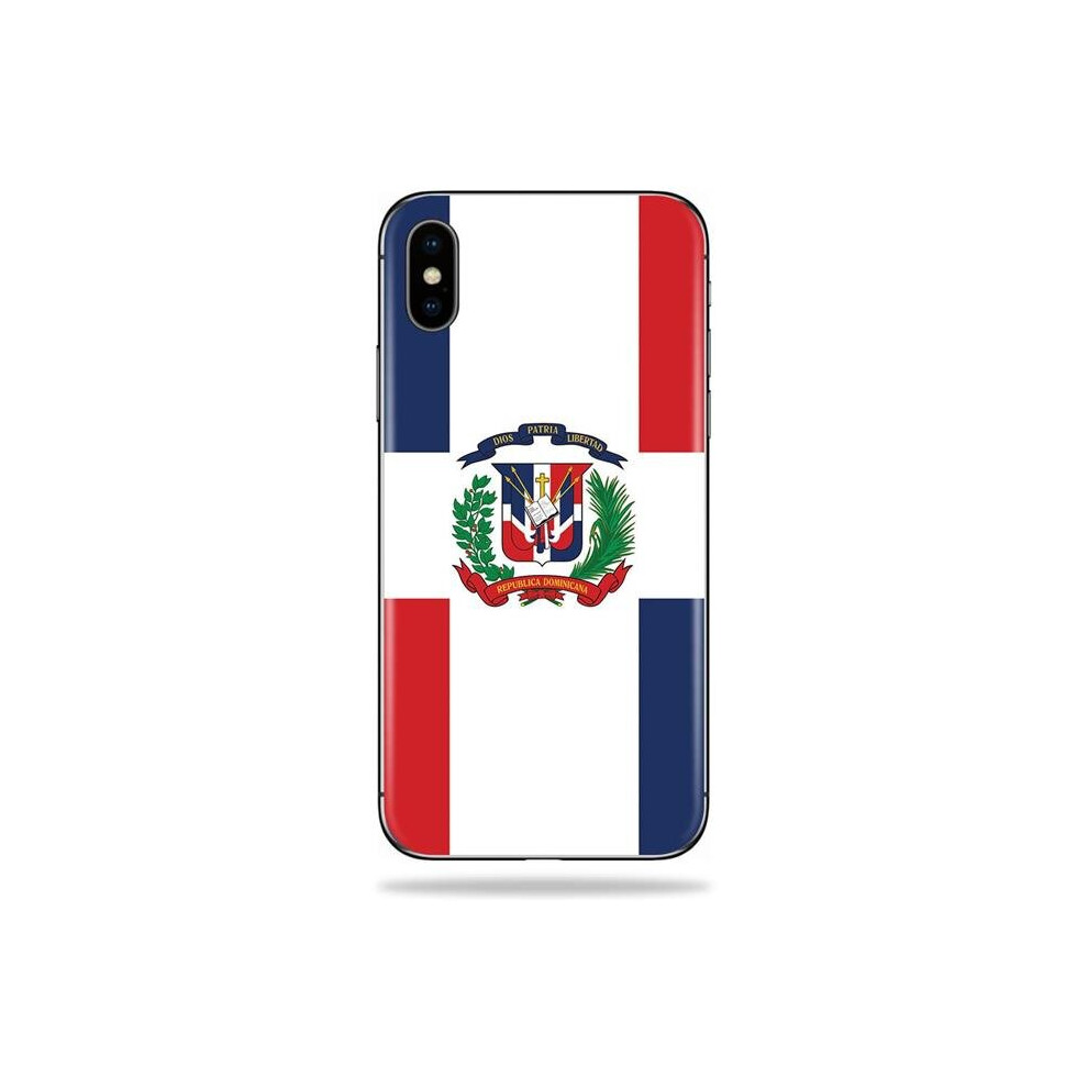 MightySkins APIPHX-Dominican Flag Skin Decal Wrap for Apple iPhone X - Dominican Flag-image-OPC-PB2W5Z7-NEW
