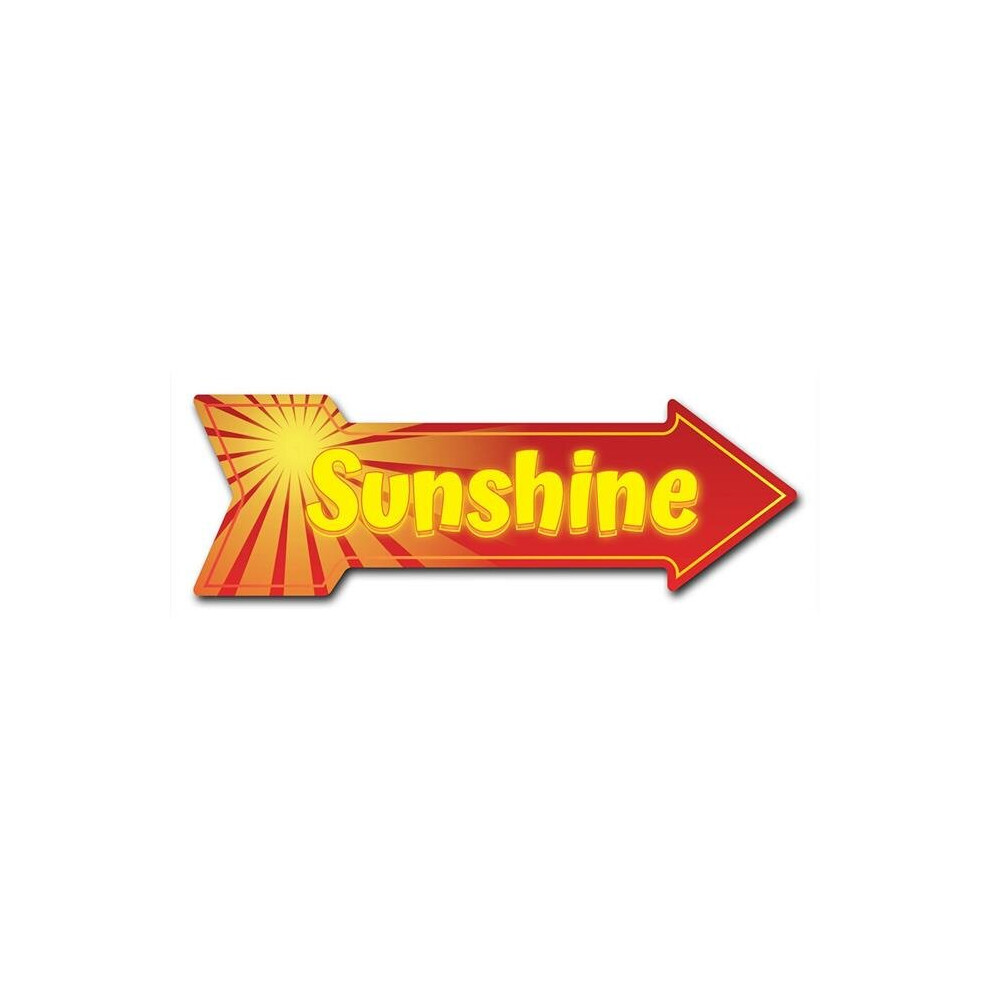 SignMission D-A-12-999586 12 x 36 in. Indoor & Outdoor Decor Direction Sticker Vinyl Wall Decals - Sunshine - 24 in.
