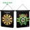 Magnetic Dart Board Game Set Reversible Rollup Dartboard with 6 Darts 4