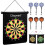 Magnetic Dart Board Game Set Reversible Rollup Dartboard with 6 Darts 1