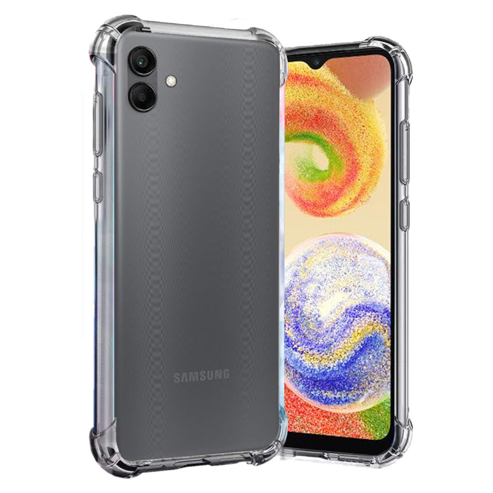 (Clear) For Samsung Galaxy A04 Tpu Silicone Gel Phone Cover Case Clear 7625944022869