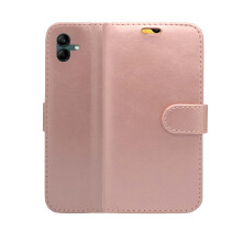 (Rose Gold) For Samsung Galaxy A04 Wallet Flip PU Leather Pouch Case