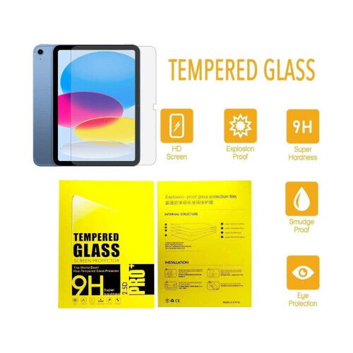 For Apple iPad 10th Generation Tempered Glass Screen Protector 1
