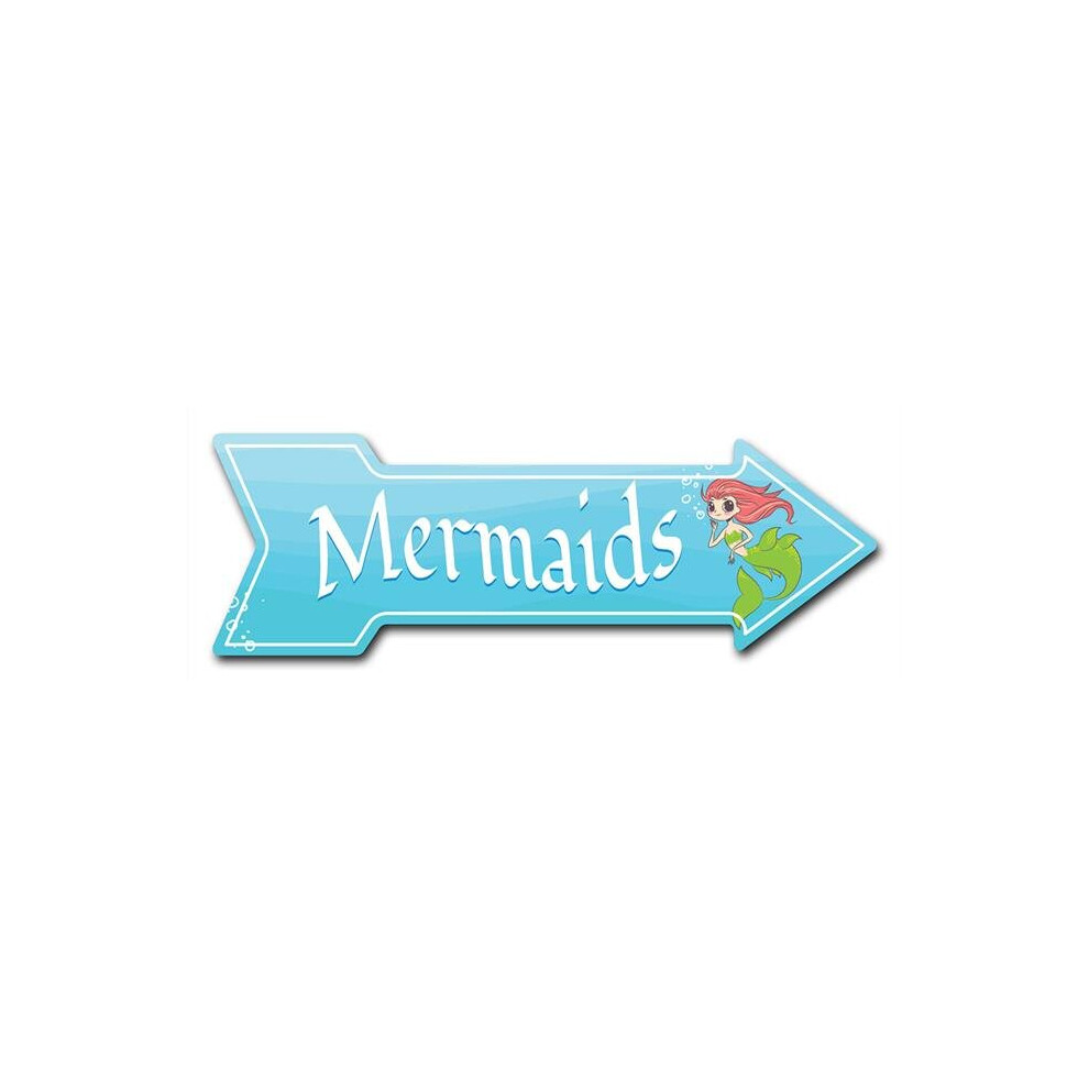 SignMission D-A-10-999748 10 x 30 in. Indoor & Outdoor Decor Direction Sticker Vinyl Wall Decals - Mermaids - 24 in.