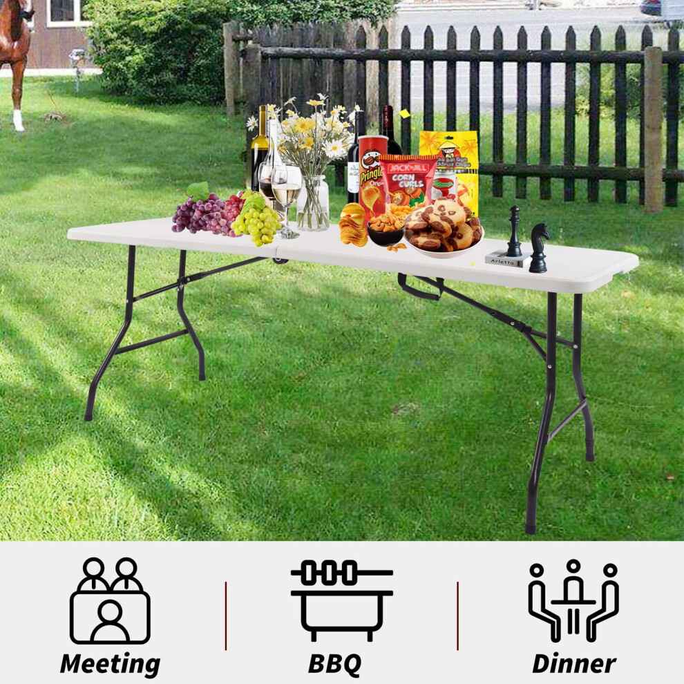 (6 FT) WestWood Folding Table Portable Camping Garden Party