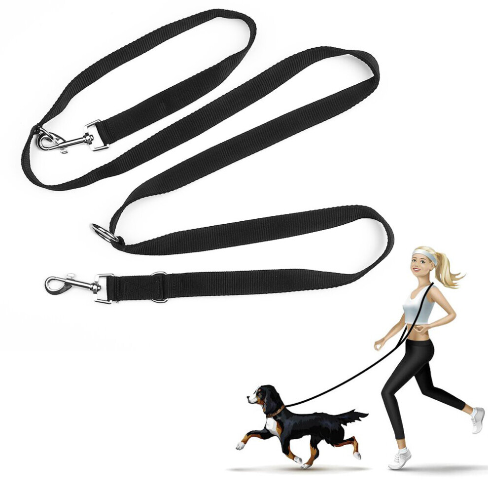 Dog Training Double Ended Leads : 2m Hands Free Adjustable Pet leash